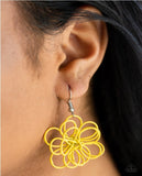 Midsummer Magic - Yellow Paparazzi Earrings