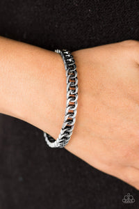 Might and CHAIN - Silver Paparazzi Bracelet