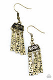 Miss By A Nile - Brass Paparazzi Earrings