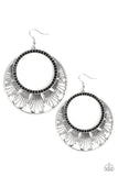 Mod Mood - Black Paparazzi Earrings