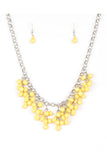 Modern Macarena - Yellow Paparazzi Necklace