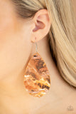 Mosaic Chic Multi - Brown Leather Paparazzi Earrings