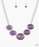 Mountain Roamer - Purple Paparazzi Necklace