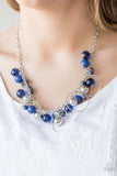 Mountain Mosaic - Blue Paparazzi Necklace