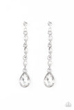 Must Love Diamonds - White Bling Paparazzi Earrings