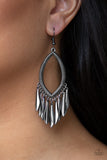 My Flair Lady -  Black Paparazzi Earrings