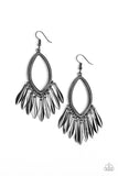 My Flair Lady -  Black Paparazzi Earrings