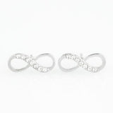 Never Ending Elegance - White Bling Paparazzi Earrings