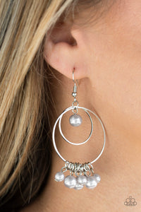 New York Attraction - Silver Paparazzi Earrings