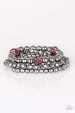 Noticeable Noir - Pink Paparazzi Bracelet