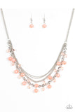 Ocean Odyssey - Orange Paparazzi Necklace