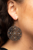 OH MANDALA! - Copper Paparazzi Earrings