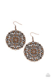 OH MANDALA! - Copper Paparazzi Earrings