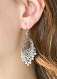 On A Wing And A Prairie - Silver Paparazzi Earrings