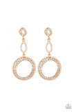 On The Glamour Scene - Gold Paparazzi Earrings