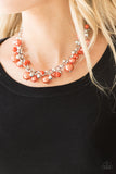 The Upstater - Orange Paparazzi Necklace