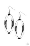 OVAL My Head - Black Paparazzi Earrings