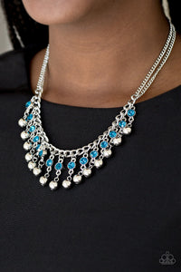 Pageant Queen - Blue Paparazzi Necklace