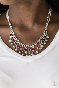 Pageant Queen - Red Paparazzi Necklace