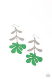 Palm Beach Bonanza - Green Paparazzi Earrings