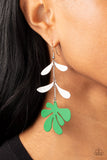 Palm Beach Bonanza - Green Paparazzi Earrings