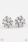 Par Pearl - Silver Clip-on Paparazzi Earrings