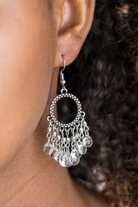 Paradise Palace - White Paparazzi Earrings