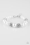 Pearls and Parlors - White Paparazzi Bracelet