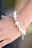 Pearls and Parlors - White Paparazzi Bracelet