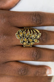 Perennial Paradise - Brass Paparazzi Ring