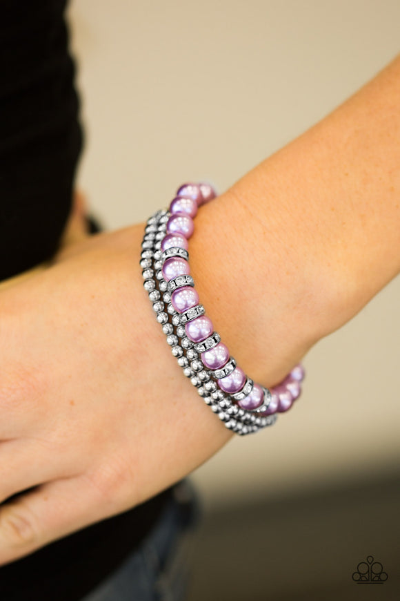 Perfect Posh-ture - Purple Paparazzi Bracelet