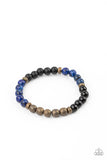 Petrified Powerhouse - Blue Paparazzi Bracelet - Urban