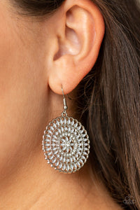 PINWHEEL and Deal - Silver Paparazzi Earrings