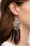 Plume Paradise - Multi Paparazzi Earrings