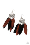 Plume Paradise - Multi Paparazzi Earrings