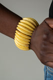 Naturally Nomad - Yellow Paparazzi Bracelet