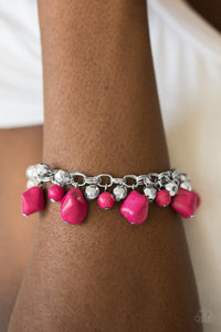 Practical Paleo - Pink Paparazzi Bracelet