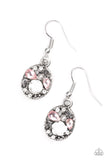 Pretty Perennial - Pink Paparazzi Earrings