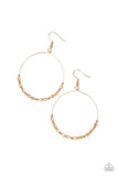 Prize Winning Sparkle - Gold Paparazzi Earrings