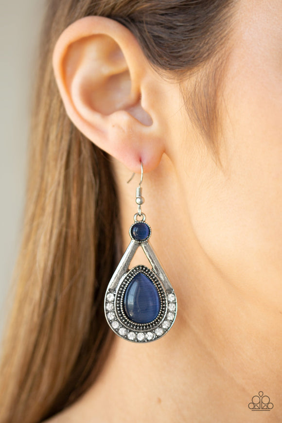 Pro Glow - Blue Paparazzi Earrings