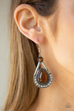 Pro Glow - Brown Paparazzi Earrings