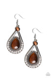 Pro Glow - Brown Paparazzi Earrings