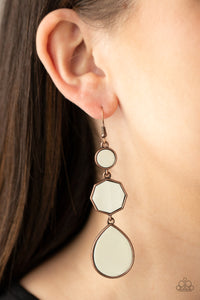 Progressively Posh - Copper Paparazzi Earrings