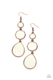 Progressively Posh - Copper Paparazzi Earrings