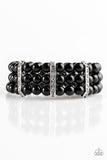 Put On Your Glam Face - Black Paparazzi Bracelet