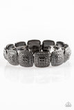 Radiantly Riviera - Gunmetal Black Paparazzi Bracelet