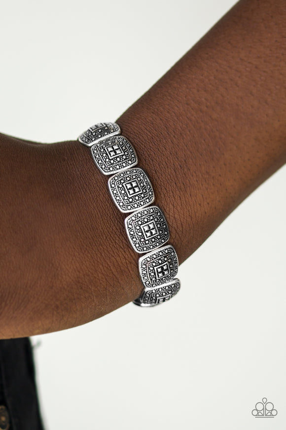 Radiantly Riviera - Silver Paparazzi Bracelet