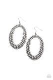 Radical Razzle - White Bling Paparazzi Earrings