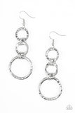 Radical Revolution - Silver Paparazzi Earrings