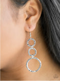 Radical Revolution - Silver Paparazzi Earrings